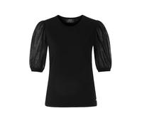 Marc Cain Damen Pullover halbarm, schwarz, Gr. 34
