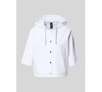 Marc Cain Regular Fit Jacke mit Kapuze in Weiss, Größe 36