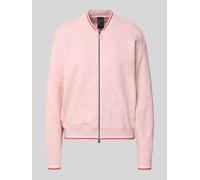 Marc Cain Regular Fit Strickjacke aus Viskose-Mix in Rosa, Größe 40