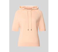 Marc Cain Relaxed Fit Hoodie aus Woll-Mix in Apricot, Größe 40