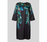 Marc Cain Relaxed Fit Kleid mit Foto-Print in Dunkelgruen, Größe 34
