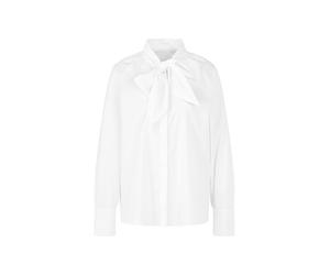 Marc Cain - Schluppen-Bluse aus Baumwollstretch white - Gr. - 36