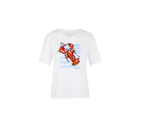Marc Cain Damen T-Shirt aus Baumwolle, weiss, Gr. 38