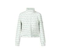 Marc Cain Regular Fit Blazer mit Stehkragen und Zweiwege-Reißverschluss in Offwhite, Größe 42