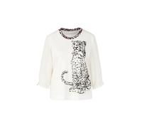Marc Cain Sports - Blusenshirt mit Leo Print off-white - Gr. - 36