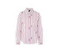 Marc Cain Hemdbluse mit verdeckter Knopfleiste in Weiss, Größe 44