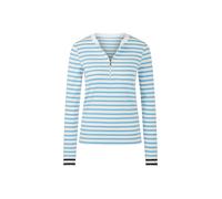Marc Cain Sports - Gestreiftes Langarmshirt little boy blue - Gr. - 36