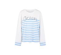 Marc Cain Sports - Gestreiftes Sweatshirt white - Gr. - 42