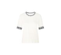 Marc Cain Sports - Jersey-Shirt mit Print-Details off-white - Gr. - 40