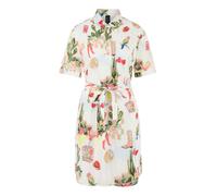 Marc Cain Sports - Kurzarm Blusenkleid mit Gürtel white - Gr. - 40