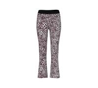 Marc Cain Stoffhose Flared Fit mit Allover-Animal-Print Sand Größe 42