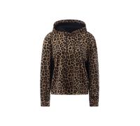 Marc Cain Sports - Leo-Kapuzenpullover aus Nickistoff milk coffee - Gr. - 40