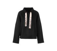 Marc Cain Oversized Sweatshirt mit Tunnelzug in Black, Größe 38