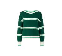 Marc Cain Sports - Ringel-Pullover Knitted in Germany dark jade green - Gr. - 40