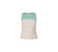 Marc Cain Sports - Ringel-Top aus Baumwollstretch bright emerald new - Gr. - 36