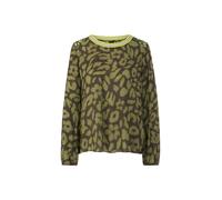Marc Cain Sports - Schlupfbluse mit Leo-Druck olive drab - Gr. - 36