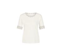 Marc Cain Sports - Shirt aus Baumwollstretch off-white - Gr. - 42