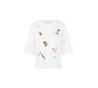 Marc Cain Sports - Shirt mit 3/4-Ärmeln und Patches white - Gr. - 44