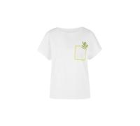 Marc Cain Damen T-Shirt aus Baumwolle, weiss, Gr. 38