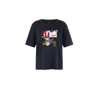 Marc Cain Sports - T-Shirt mit Print und Pailetten navy - Gr. - 36