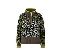 Marc Cain Sweatshirt mit Animalprint in Grün, Größe 36