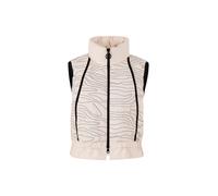 Marc Cain Weste mit Zweiwege-Reißverschluss in Sand, Größe 40