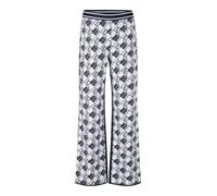 Marc Cain Wide Fit Sweatpants mit elastischem Bund in Hellgrau Melange, Größe 36