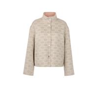 Marc Cain Sports - Wollmix-Wendejacke mit Chain-Logo-Print smoke - Gr. - 34