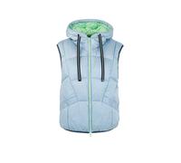 Marc Cain Damen Steppweste mit Kapuze, bleu, Gr. 38