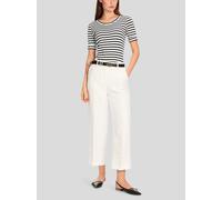 Marc Cain T-Shirt mit Streifen in Weiß, Größe 40