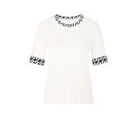 Marc Cain Sports - Jersey-Shirt mit Print-Details off-white - Gr. - 36