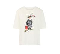 Marc Cain Sports - T-Shirt mit Artwork-Print off-white - Gr. - 36