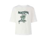 Marc Cain Sports - Shirt mit Matcha-Print Rethink Together off-white - Gr. - 40