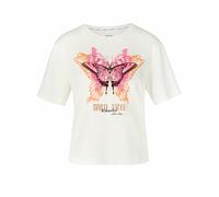 Marc Cain Collections - T-Shirt mit 3D-Motiv off-white - Gr. - 42