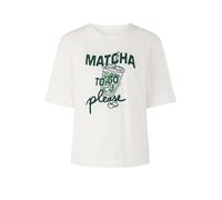 Marc Cain Sports - Shirt mit Matcha-Print Rethink Together off-white - Gr. - 44