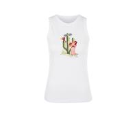 Marc Cain Tanktop mit Motiv-Print und Ziersteinbesatz in Weiss, Größe 34