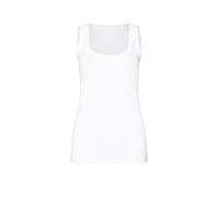 Tanktop MARC CAIN ""Collection Essential" Premium Damenmode" Gr. 2 (36), weiß (white) Damen Tops Tanktop aus Feinripp (53515147-2)