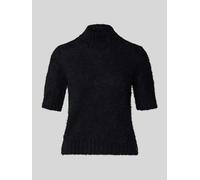 Marc Cain Turtleneck-Pullover mit Stehkragen und 1/2-Arm in Black, Größe 38