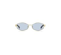 Marc Jacobs Frau Marc 496/s 013/ku Gläser SONNENBRILLEN Metall Gold Himmelblau Geometrisch