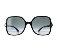 Marc Jacobs MJ 1105/S 807 9O glÃ¤nzende schwarze dunkelgraue Sonnenbrille mit Farbverlauf Einheitsgröße