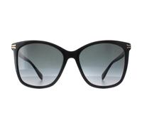 Marc Jacobs MJ 1106/S 807 9O glÃ¤nzende schwarze dunkelgraue Sonnenbrille mit Farbverlauf Einheitsgröße