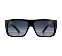 Marc Jacobs Rectangle Unisex Sonnenbrille Schwarz Grau Dunkelgrau Gradient Einheitsgröße