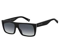 Marc Jacobs Rectangle Unisex Sonnenbrille Schwarz Grau Dunkelgrau Gradient Einheitsgröße