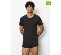 Marc O´Polo 2er-Set: Shirts in Schwarz - 53% | Größe XL | Herren Plussize