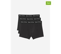 Boxer MARC O'POLO "Essentials", Herren, Gr. XXL, schwarz, Obermaterial: 95% Baumwolle, 5% Elasthan, unifarben, körpernah, Unterhosen Boxer, mit dehnbarem Komfortbund (93810964-XXL)