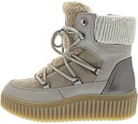 Stiefelette MARC O'POLO "mit Schnürung im Bergsteiger-Style" Gr. 42, beige, Damen, Obermaterial: 80% Leder, 20% Polyurethan, unifarben, Schuhe (86060106-42) beige