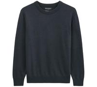Marc O'Polo Herren Rundhalspullover – Bio-Baumwoll-Schurwoll-Mix, Regular Fit, XL, Blau