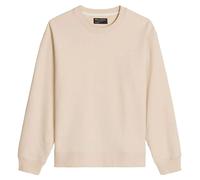 Sweatshirt MARC O'POLO "aus regenerativer Bio-Baumwolle", Herren, Gr. M, grau silk, Obermaterial: 100% Baumwolle, unifarben, relaxed fit, Rundhals, Rippbündchen, Sweatshirts Sweatshirt (25137613-M) gr