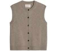 Marc O'Polo Damen Cardigan 5000011929 – Ärmellos – Stone Taupe Melange – Gr. M