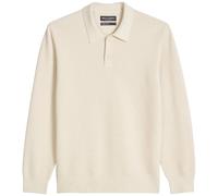 Marc O'Polo Langarm-Poloshirt aus reiner Bio-Baumwolle – Regular Fit – Herren L – beige (grau silk)